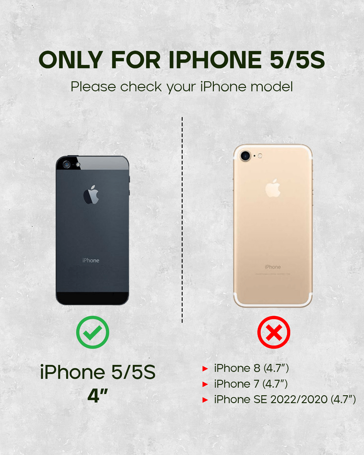 iPhone 5S / 5 Leather Case. Premium Slim Genuine Leather Stand Case/Cover/Wallet (Pure Black)