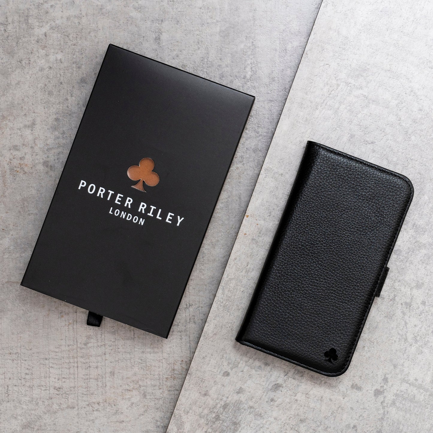 iPhone 15 Plus Leather Case. Premium Slim Genuine Leather Stand Case/Cover/Wallet (Black)