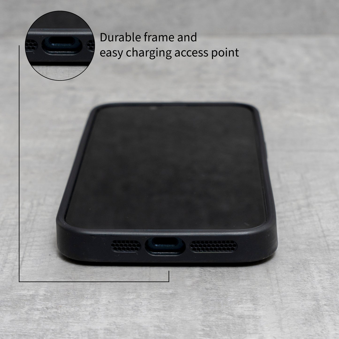 PORTER RILEY - Leather Case for iPhone 14. Premium Genuine Leather Slim Back/Bumper/Shell/Shockproof Case