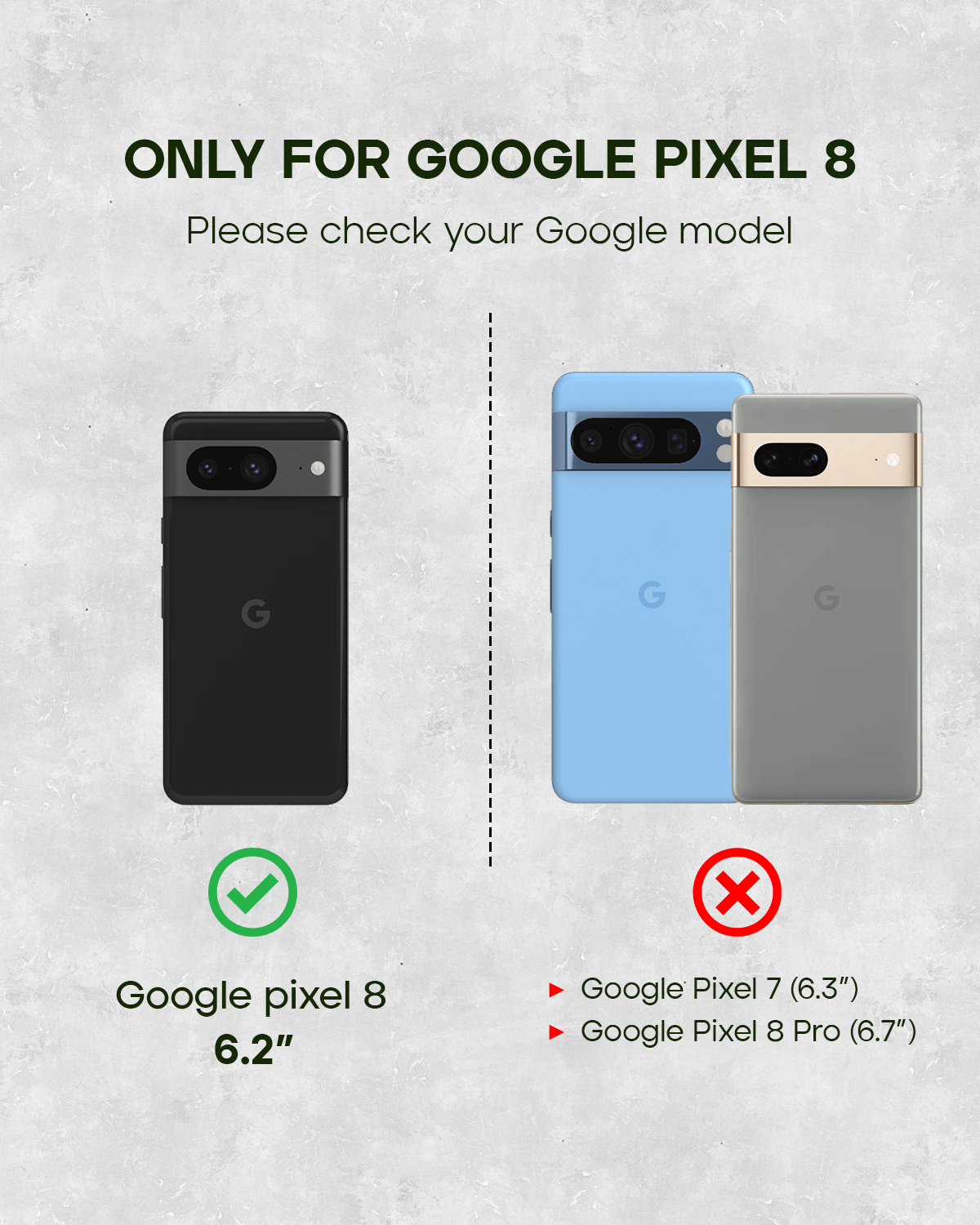 Google Pixel 8 Leather Case. Premium Slim Genuine Leather Stand Case/Cover/Wallet