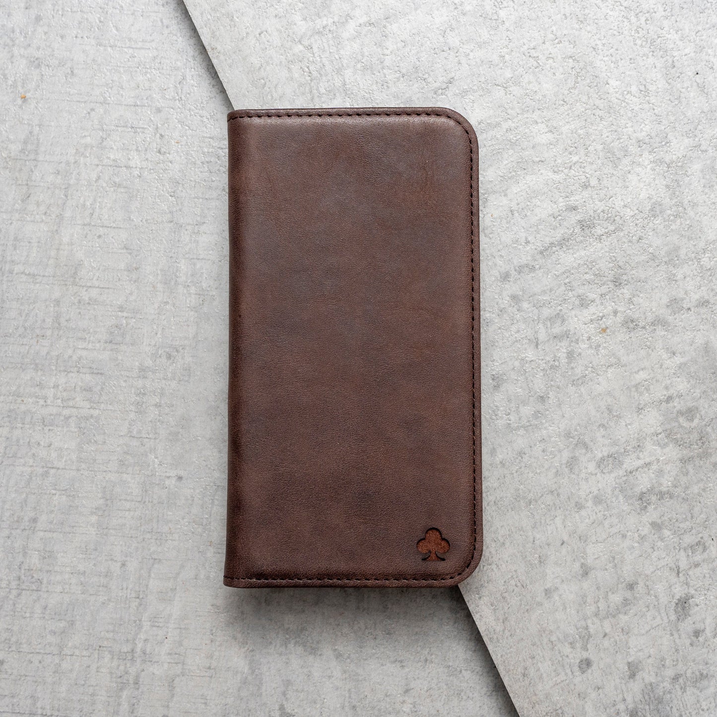 Samsung Galaxy S10 Plus Leather Case. Premium Slim Genuine Leather Stand Case/Cover/Wallet (Chocolate Brown)
