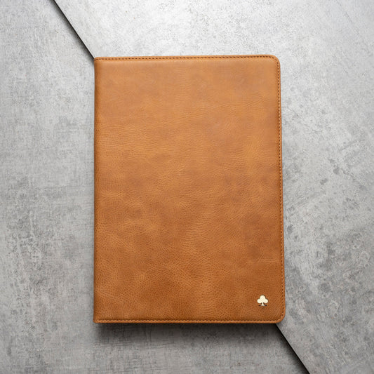 iPad Air 10.5" 3rd Generation 2019 Release Leather Case. Premium Genuine Leather Stand/Cover/Flip Case (Tan)