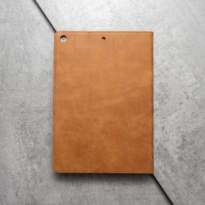 iPad Air 10.9" 4th/5th Generation 2020/2022 Release Leather Case. Premium Genuine Leather Stand/Cover/Flip Case (Tan)