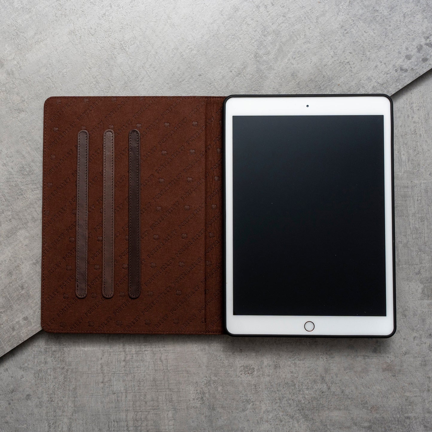 iPad Mini 5 Leather Case. Premium Slim Genuine Leather Stand Case/Cover/Wallet (Chocolate Brown)