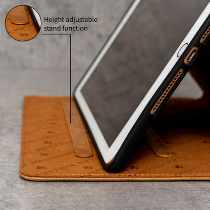 iPad Air 10.9" 4th/5th Generation 2020/2022 Release Leather Case. Premium Genuine Leather Stand/Cover/Flip Case (Tan)