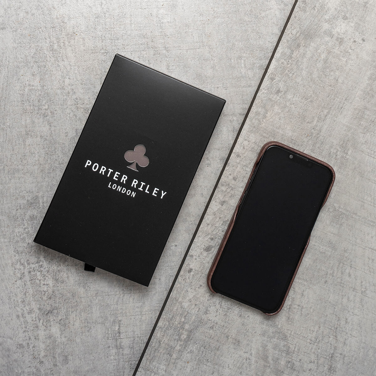 iPhone 12 Pro Leather Case. Premium Slimline Back Genuine Leather Case (Chocolate Brown)