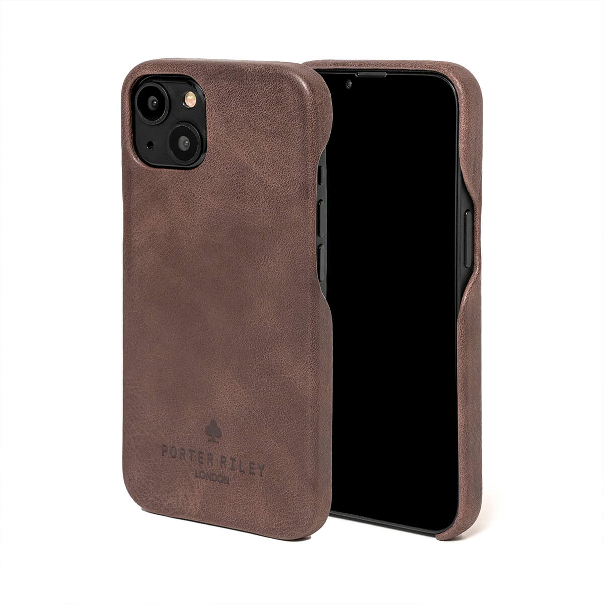 iPhone 11 Leather Case. Premium Slimline Back Genuine Leather Case (Chocolate Brown)