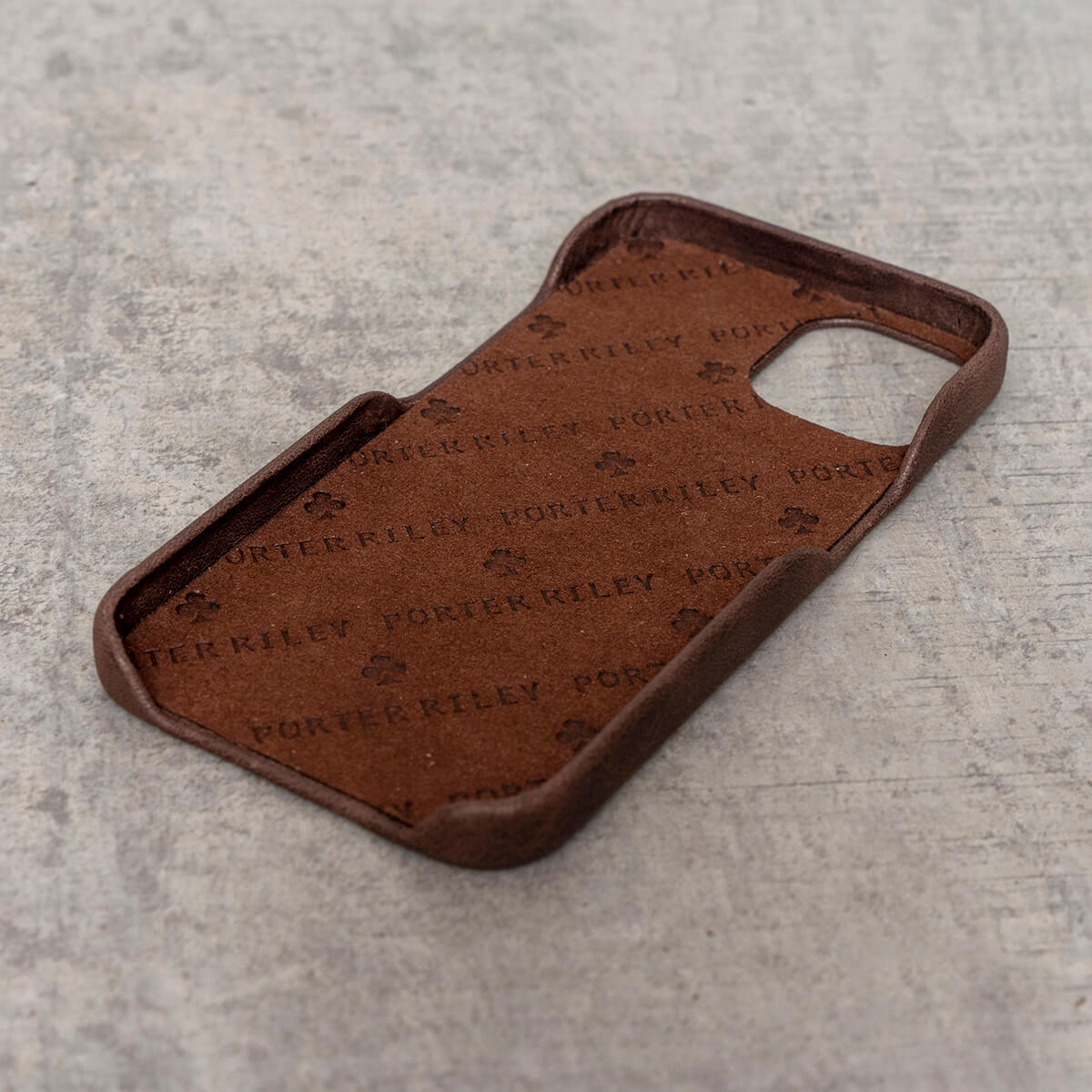 iPhone 12 Pro Max Leather Case. Premium Slimline Back Genuine Leather Case