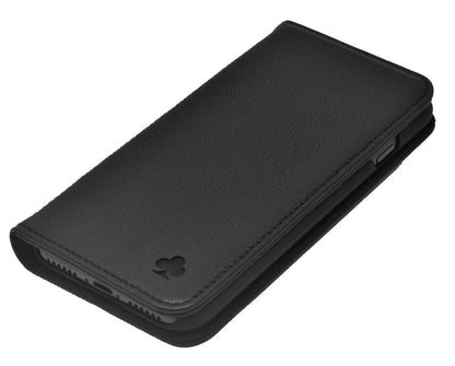 Samsung Galaxy S20 Plus Leather Case. Premium Slim Genuine Leather Stand Case/Cover/Wallet (Black)