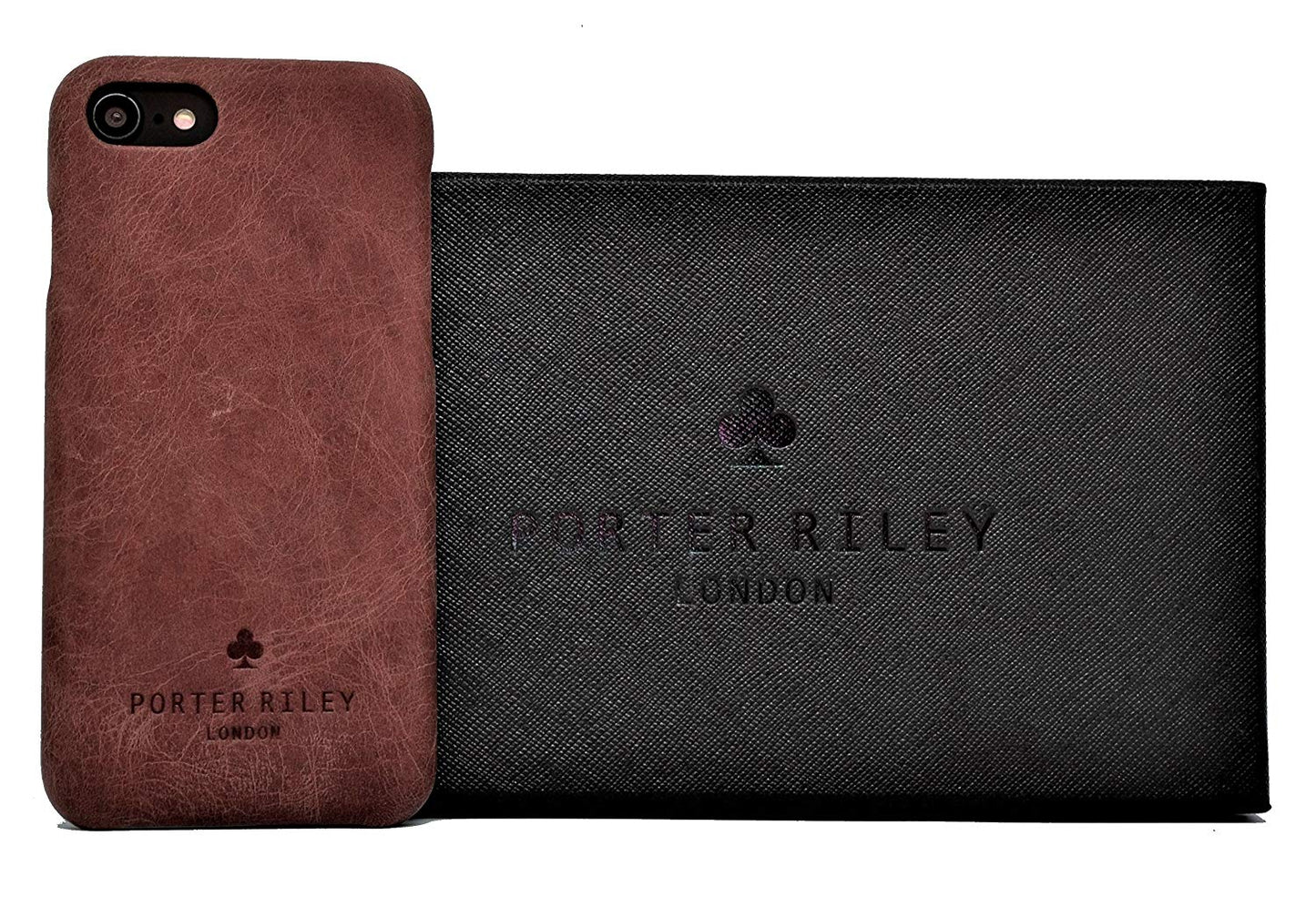 iPhone 6 Plus / 6S Plus Leather Case. Premium Slimline Back Genuine Leather Case (Chocolate Brown)