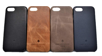 iPhone 6 Plus / 6S Plus Leather Case. Premium Slimline Back Genuine Leather Case (Chocolate Brown)