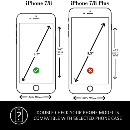 iPhone SE 2020 & iPhone 7 / 8 Leather Case. Premium Slimline Back Genuine Leather Case (Chocolate Brown)