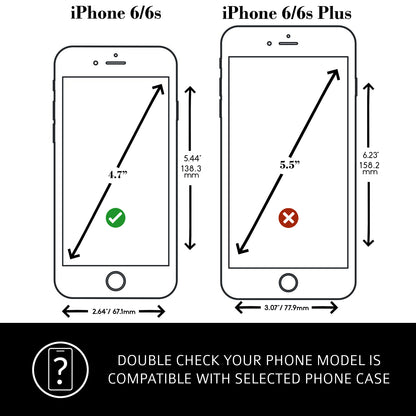 iPhone 6 Plus / 6S Plus Leather Case. Premium Slimline Back Genuine Leather Case (Tan)